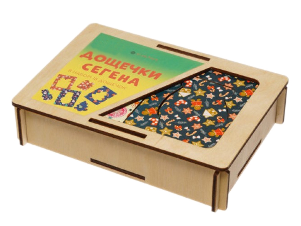 Доски Сегена деревянные новогодние узоры, 10×7,5 см, Ubumblesbees