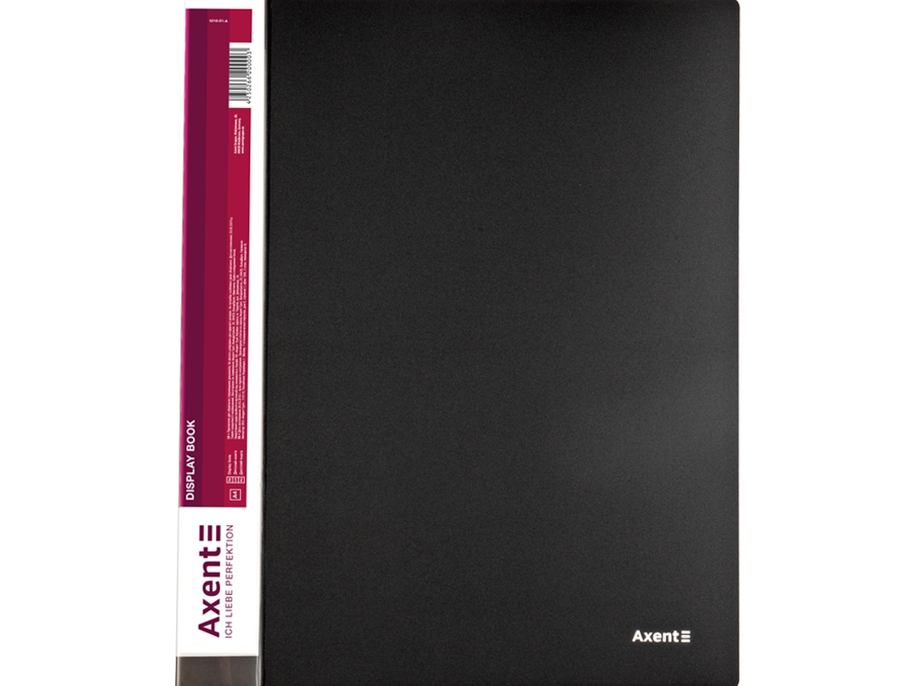 Дисплей-книга для документів Axent 1010-01-A, 10 файлів A4, чорна, Axent