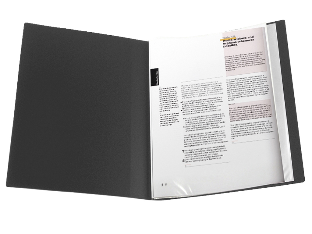 Дисплей-книга для документів Axent 1010-01-A, 10 файлів A4, чорна, Axent