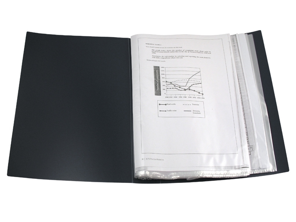 Дисплей-книга чорна 100 файлів. Axent 1200-01-A