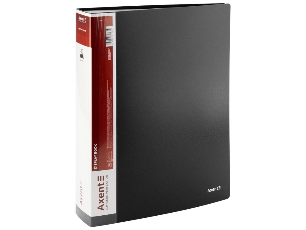 Дисплей-книга чёрная 80 файлов. Axent 1280-01-A