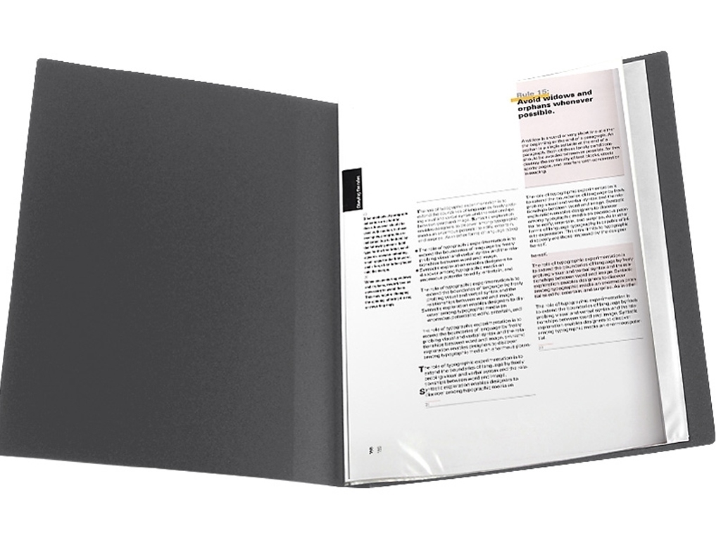 Дисплей-книга для документів Axent 1020-03-A, 20 файлів A4, сіра, Axent