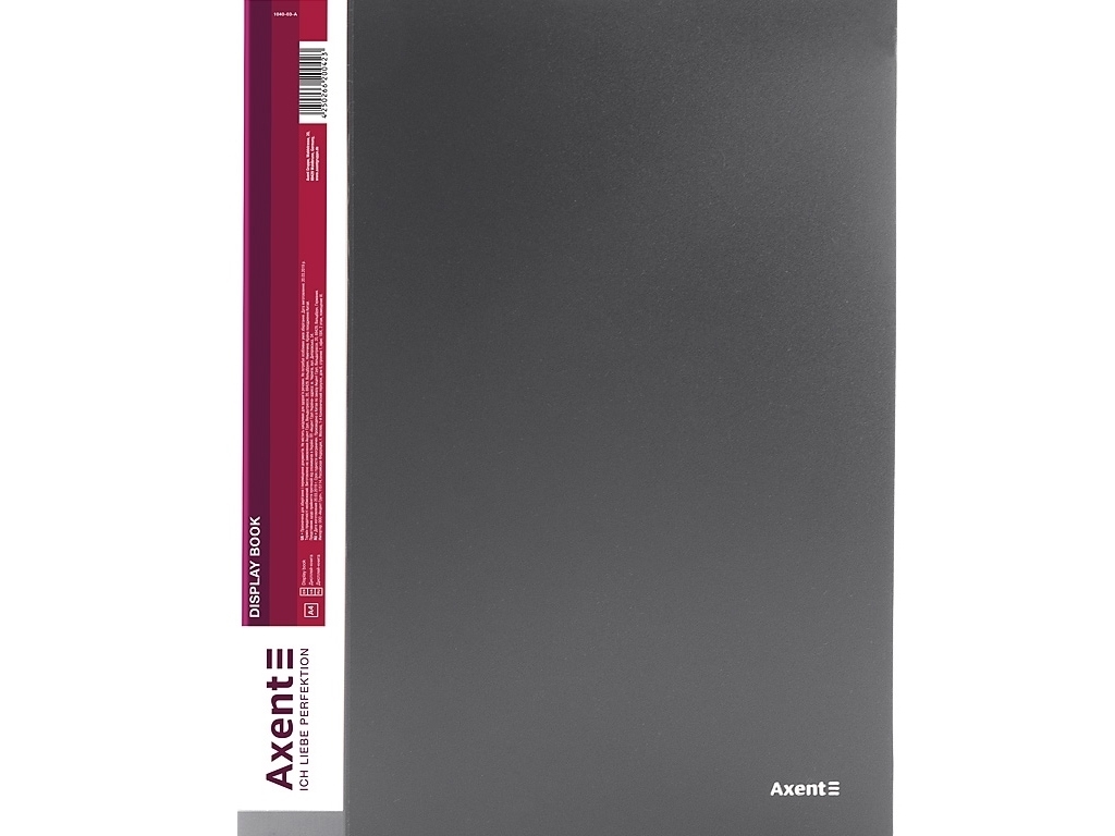 Папка дисплей-книга Axent 1040-03-A A4, 40 файлів, сіра, Axent