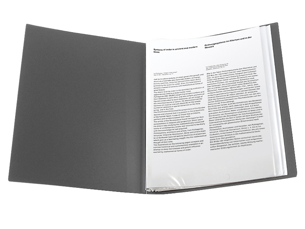 Папка дисплей-книга Axent 1040-03-A A4, 40 файлів, сіра, Axent
