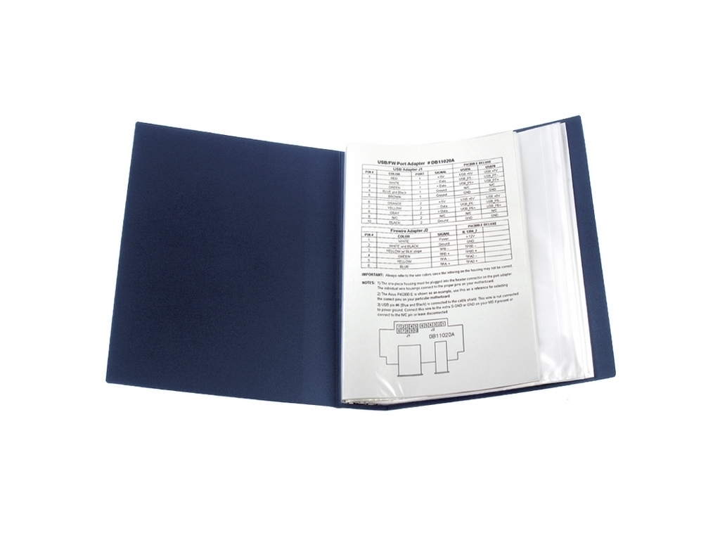 Дисплей-книга синя 80 файлів. Axent 1280-02-A