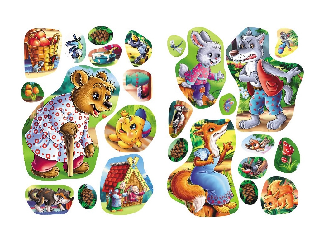 Книжка з наліпками “Колобок”, 2+, 32 наліпки, Пегас