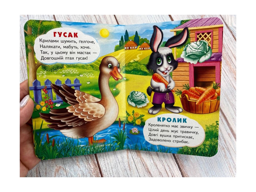 Детская книга "Учимся с мамой На селе", картон, Пегас