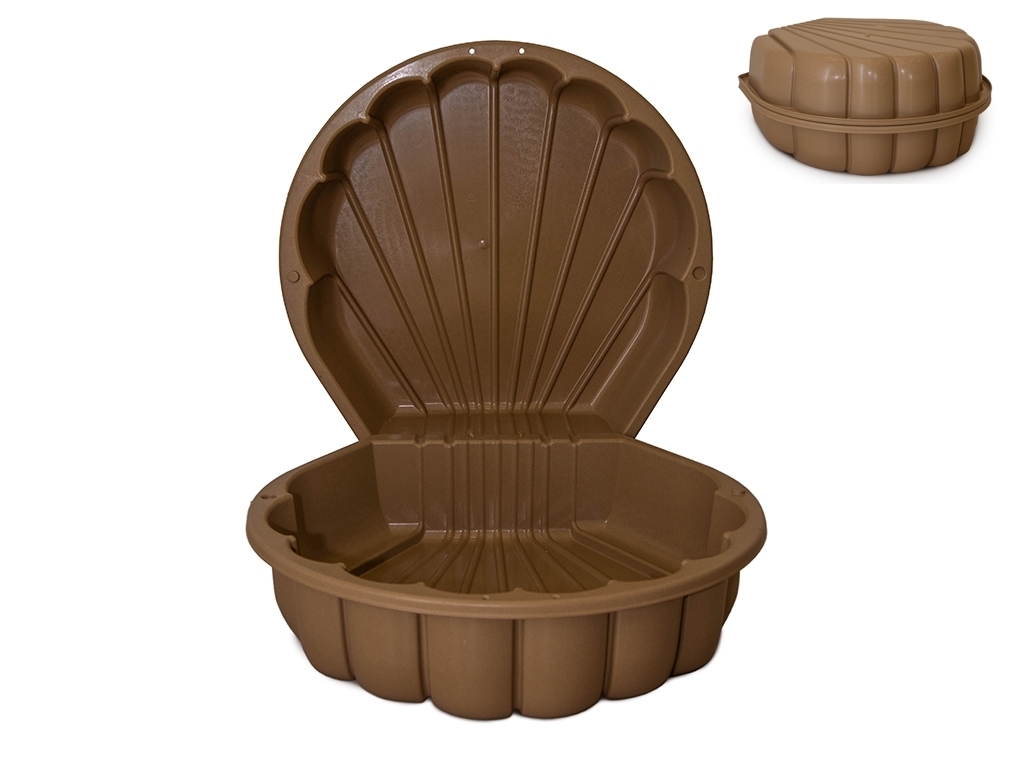 Песочница-бассейн для песка и воды Ракушка, 79,7×80,5×19 см, Doloni Toys