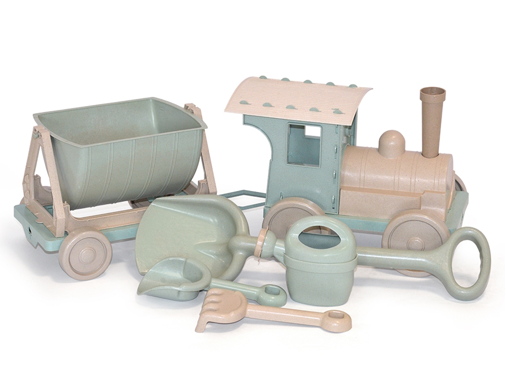 Поїзд-конструктор з пісочним набором, 75×25×25 см, рухомі елементи, Doloni Toys