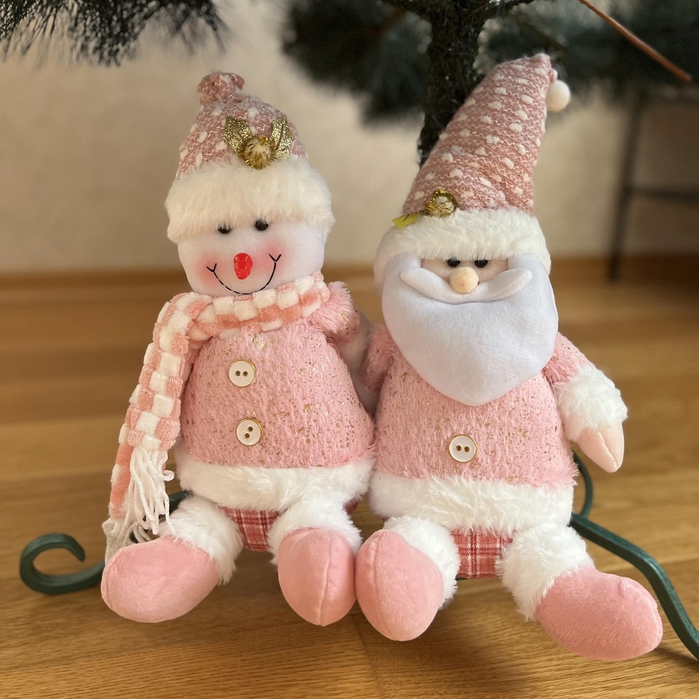 Фигура новогодняя Santa Snowman 31см, M48042