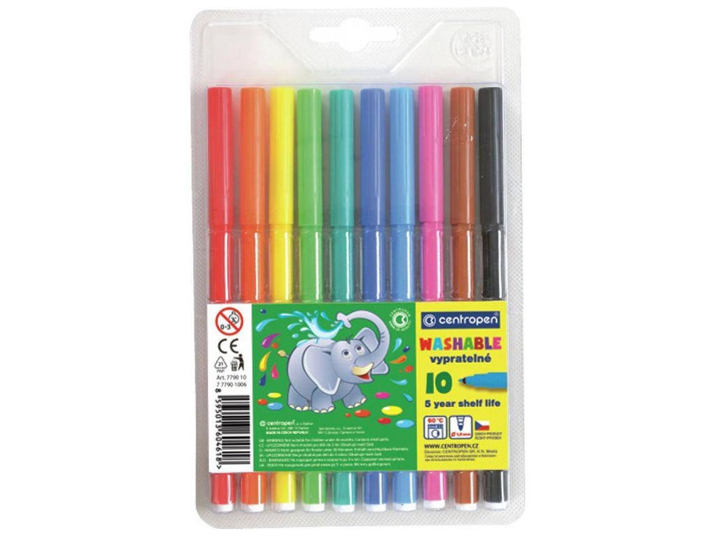 Фломастери 10 кольорів. Centropen 7790/10 ТП