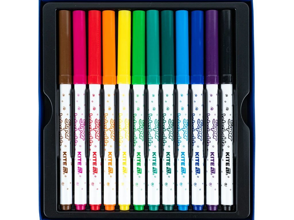 Фломастери Creative Superwashable 12 кольорів, Kite