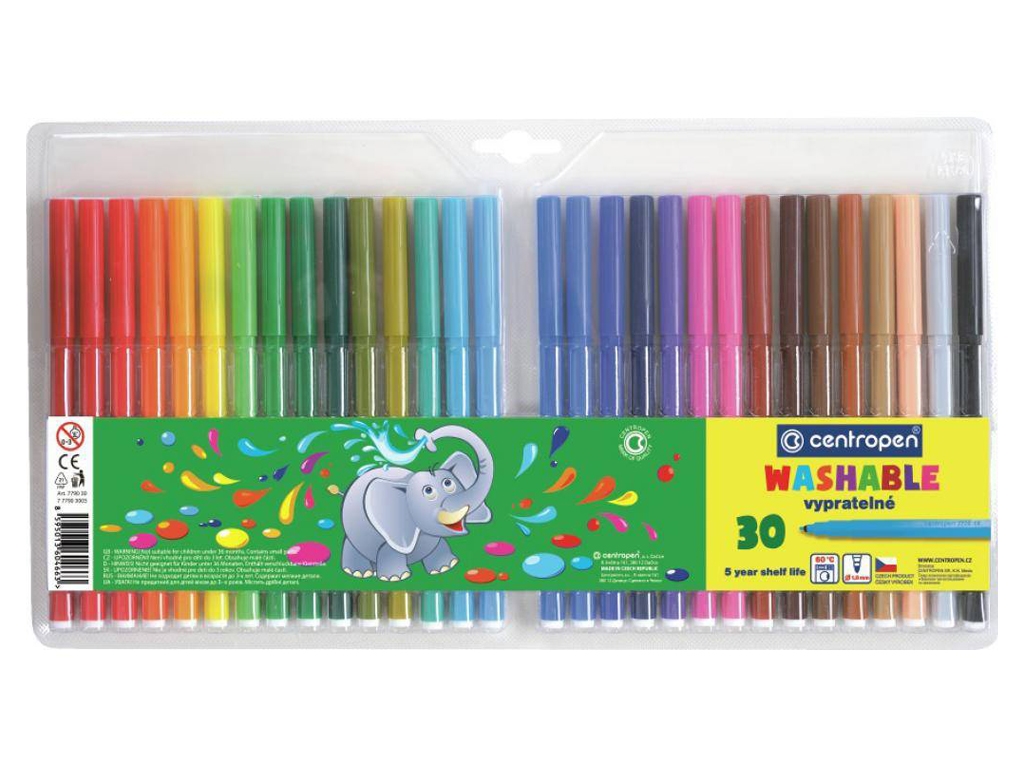 Фломастери 30 кольорів. Centropen 7790/30 ТП