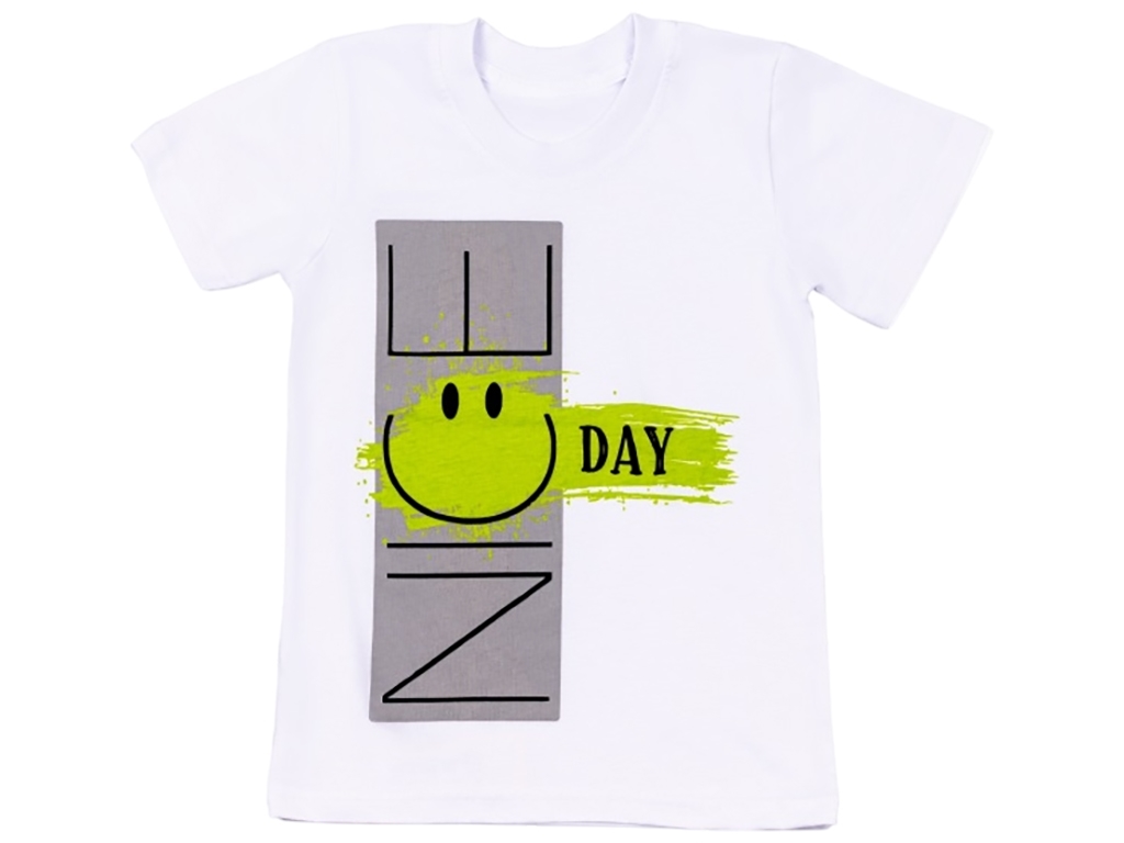 Футболка дитяча для хлопчика FT-23-5/1, Зріст 122 білий, Gabbi