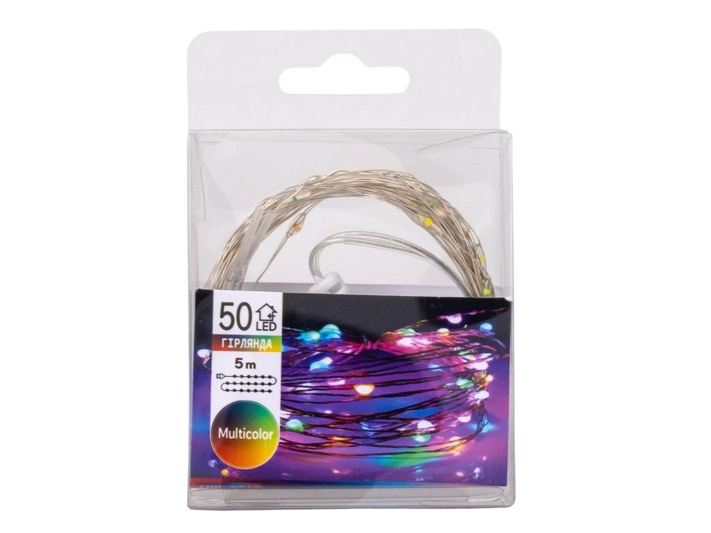 Гірлянда Роса 50LED різнокольорова від USB 5м, 9133-007