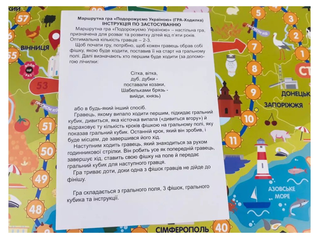 Гра-ходилка Мандруємо Україною, ZIRKA