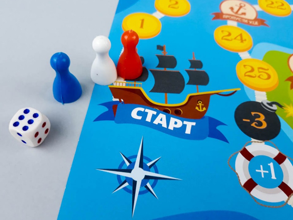 Настольная игра "Остров сокровищ", ходилка, 3+, ZIRKA
