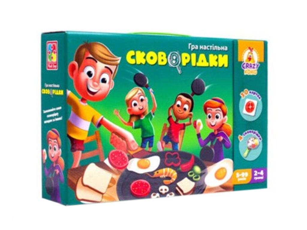 Гра настільна на швидкість Сковорідки, реакція та увага, Vladi Toys