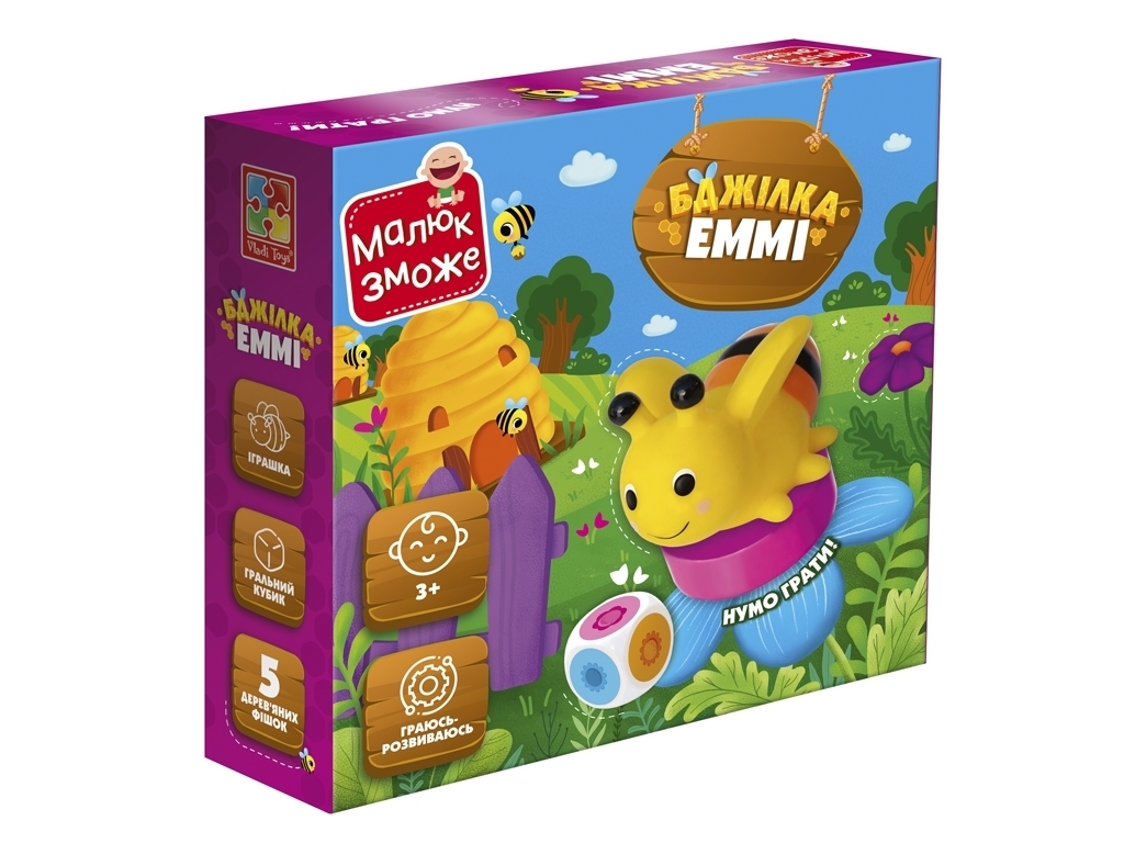 Настільна гра "Бджілка Еммі", 2+, Vladi Toys