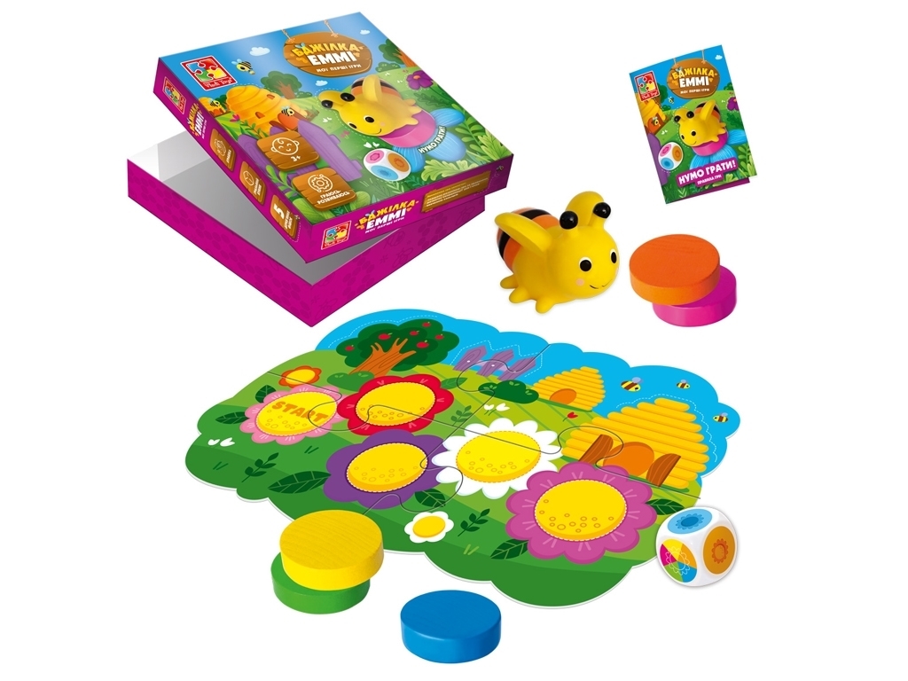 Настільна гра "Бджілка Еммі", 2+, Vladi Toys