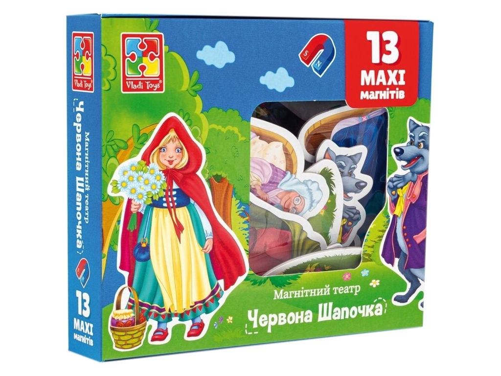Гра настільна Магнітний театр, Червона шапочка, Vladi Toys VT3206-52