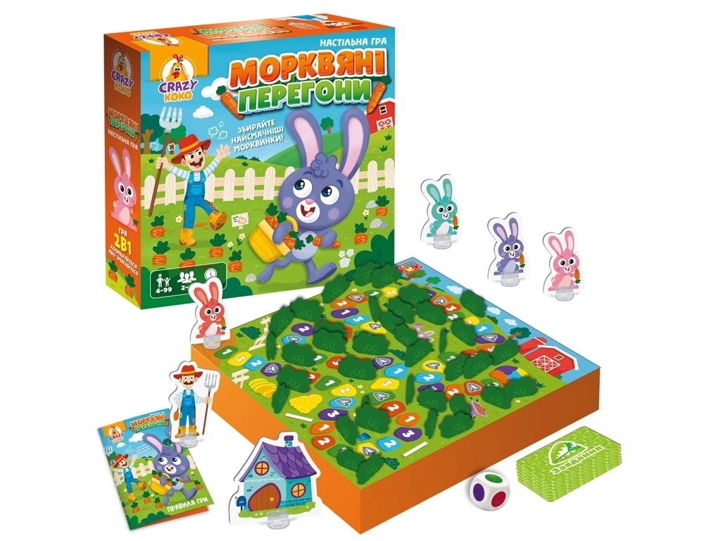Гра настільна маршрутна, Морквяна гонка, Vladi Toys