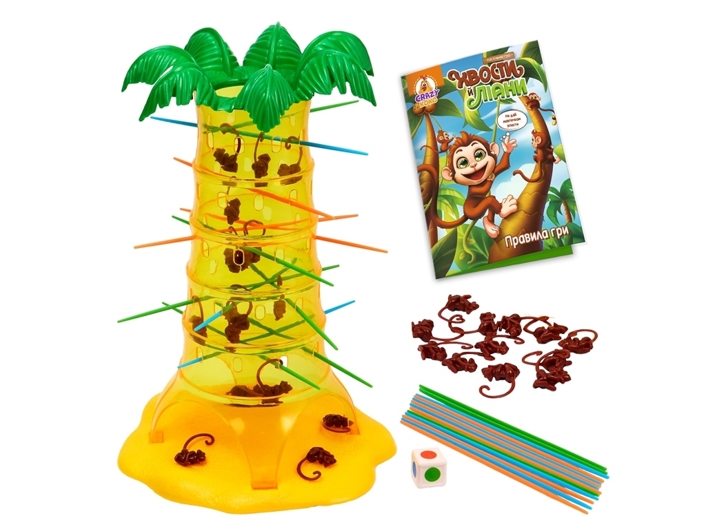 Настільна гра "Хвости й ліани", 6+, Vladi Toys