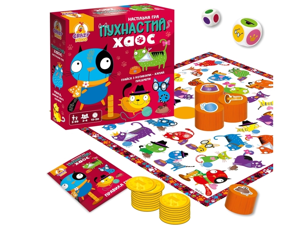 Гра настільна розважальна, Пушистий хаос, Vladi Toys