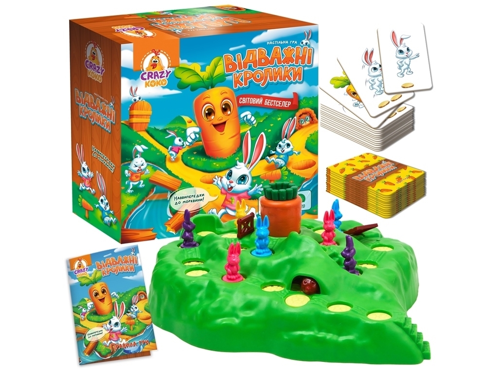 Игра настольная развлекательная, Отважные кролики, Vladi Toys