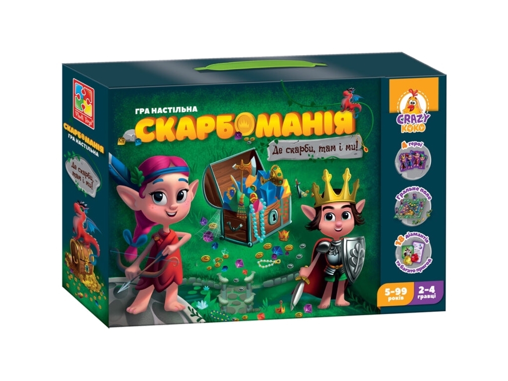 Гра настільна Скарбоманія, Vladi Toys