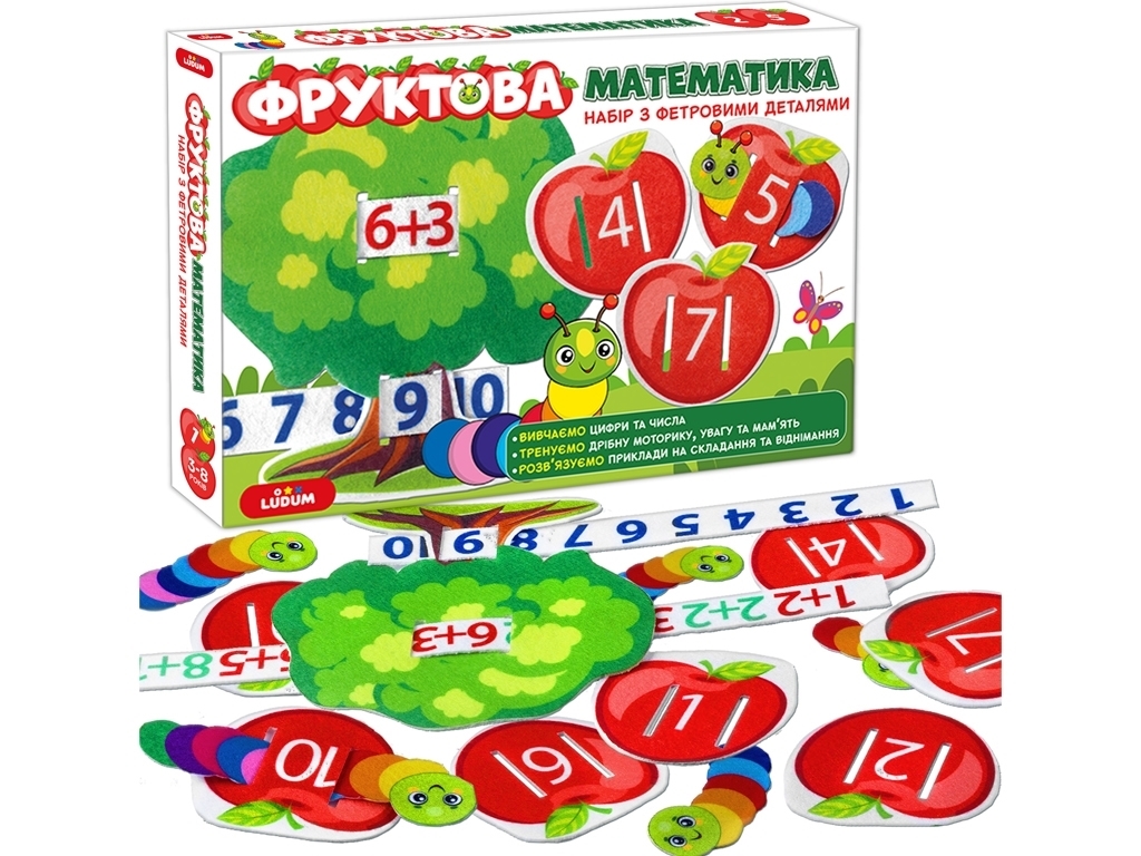 Гра розвиваюча Фруктова математика. Ludum ME5032-15