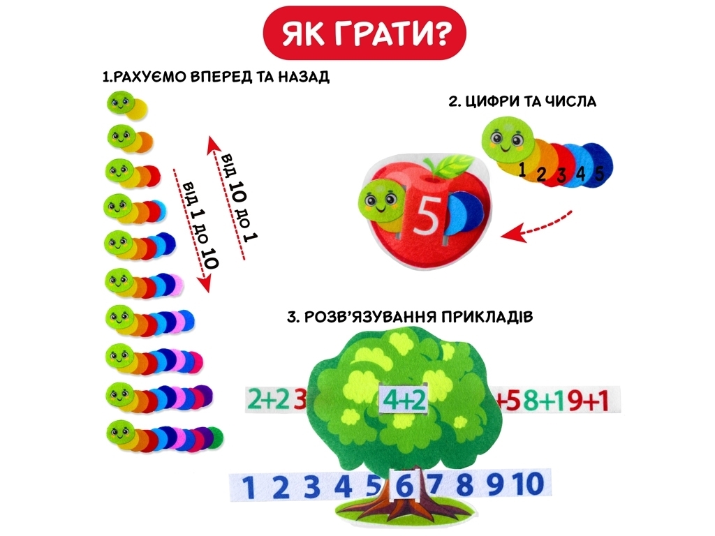 Гра розвиваюча Фруктова математика. Ludum ME5032-15
