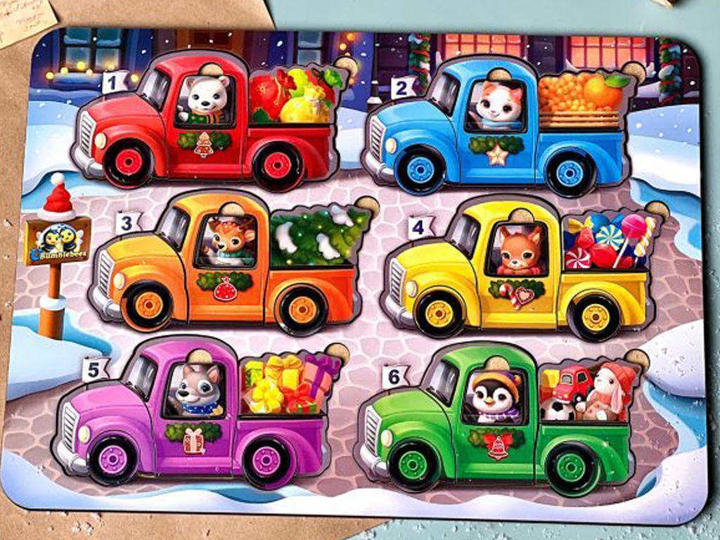 Игра с картами Животные на машинках, Ubumblebees