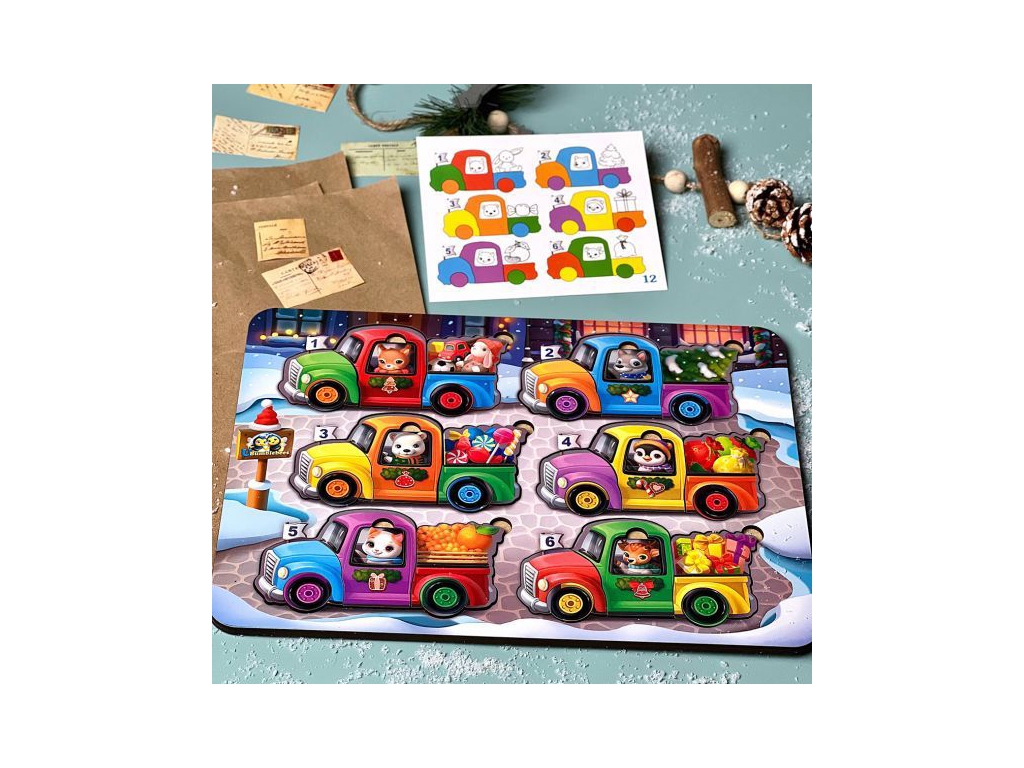 Игра с картами Животные на машинках, Ubumblebees