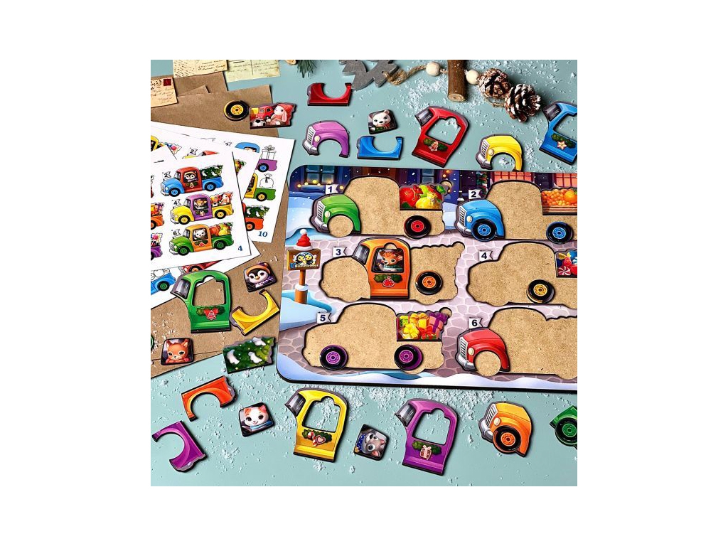 Игра с картами Животные на машинках, Ubumblebees