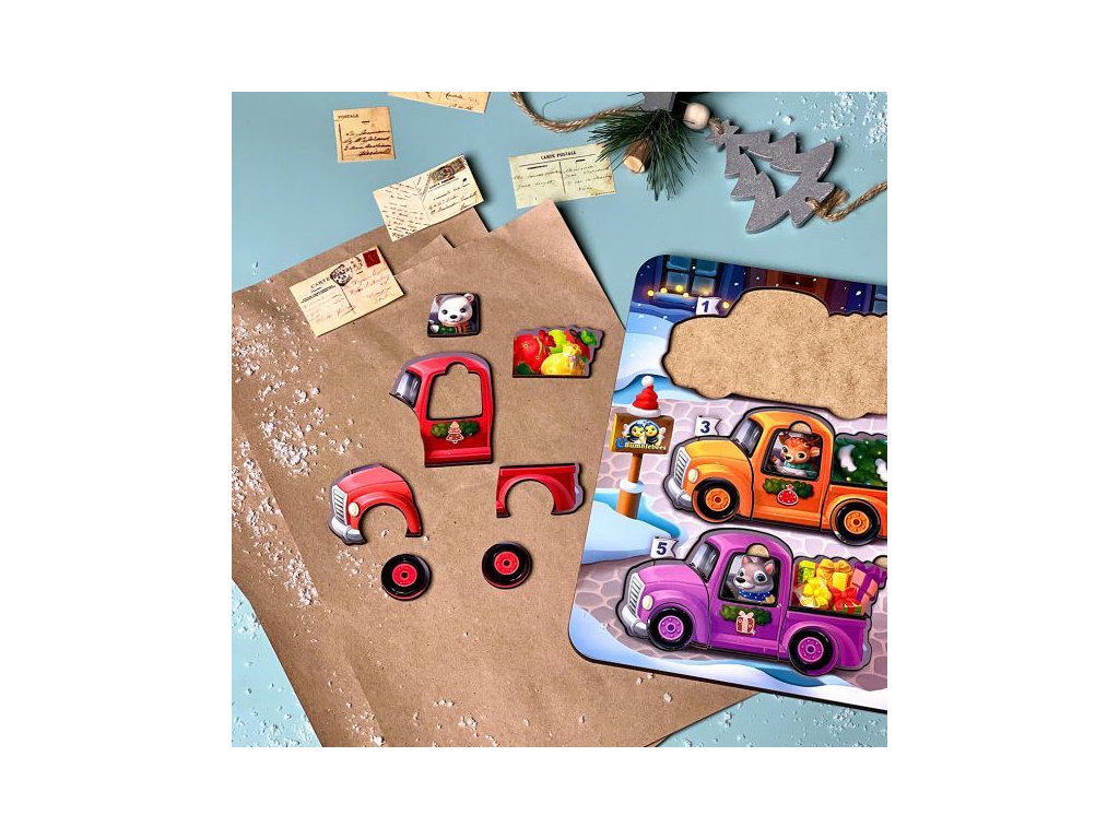 Игра с картами Животные на машинках, Ubumblebees
