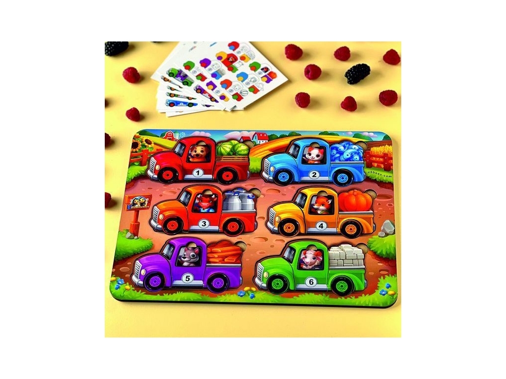 Игра с картами Животные на грузовиках Лето, Ubumblebees