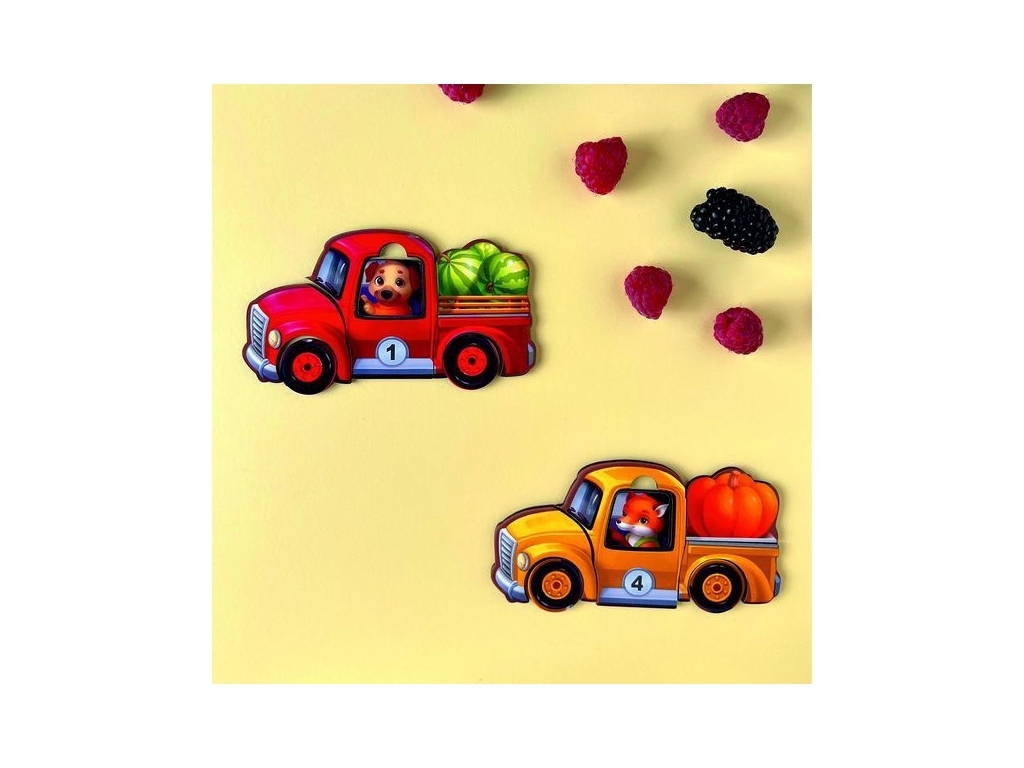 Игра с картами Животные на грузовиках Лето, Ubumblebees