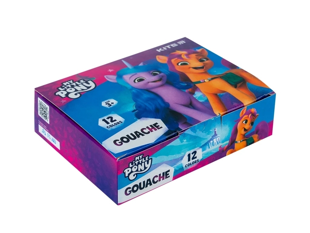 Гуашь My Little Pony 12 цветов, 20 мл, Kite