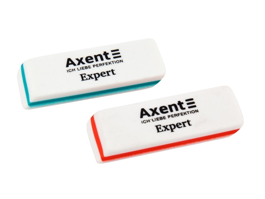 Гумка м’яка Axent Expert 1186-A 55×18×8 мм, скошені краї, асорті, Axent