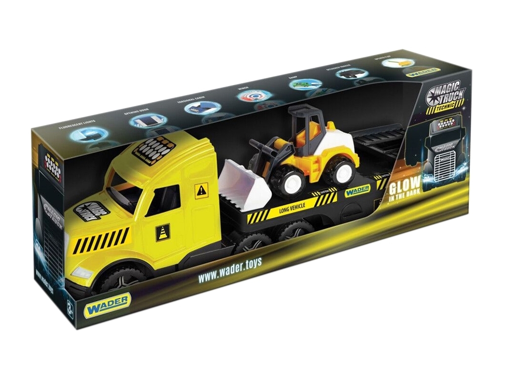 Magic Truck Technic с бульдозером. Wader 36430