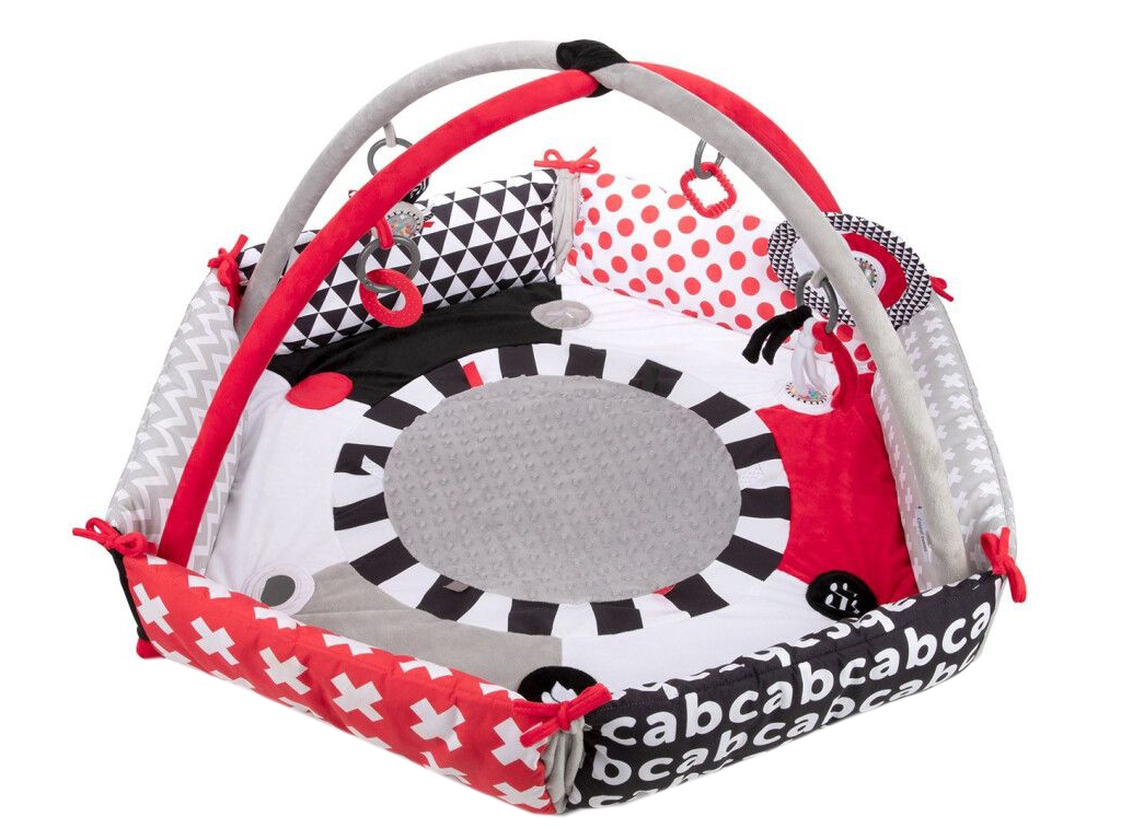 Килимок з дугами Sensory Toys 68/077, 68,5 см, дзеркальце та брязкальця, Canpol Babies