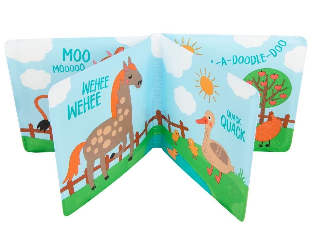 Игрушка-книжечка мягкая пищалка Цветная ферма. Canpol Babies 2/083