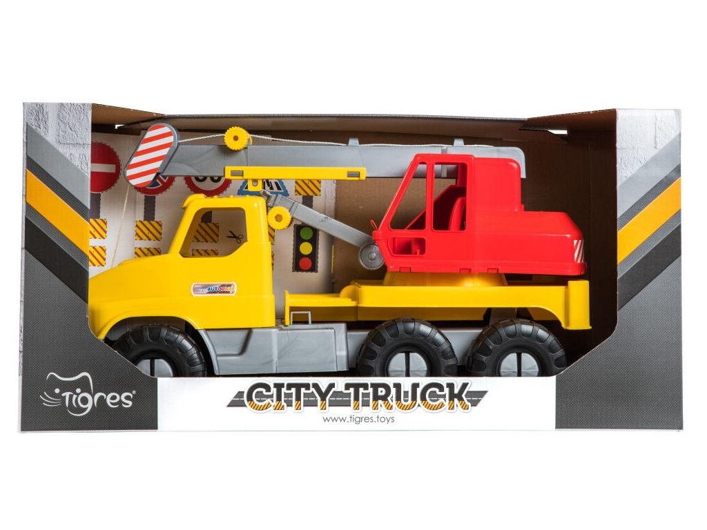 Авто City Truck кран в коробці. Tigres 39366