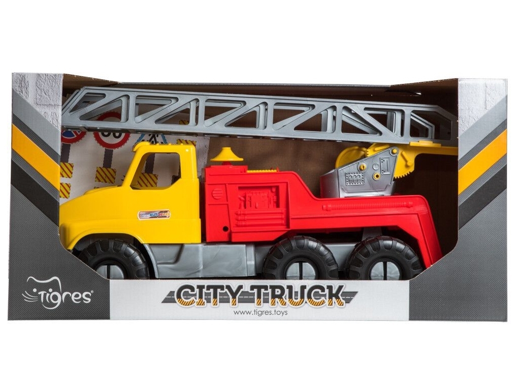 Машинка пожежна City Truck 39367 52 см, висувна драбина, Tigres