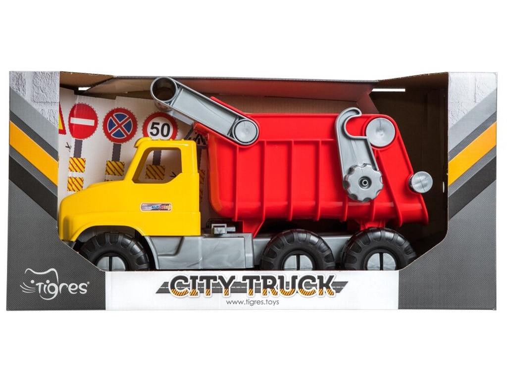 Машинка самоскид City Truck 52 см, відкидний кузов, Tigres