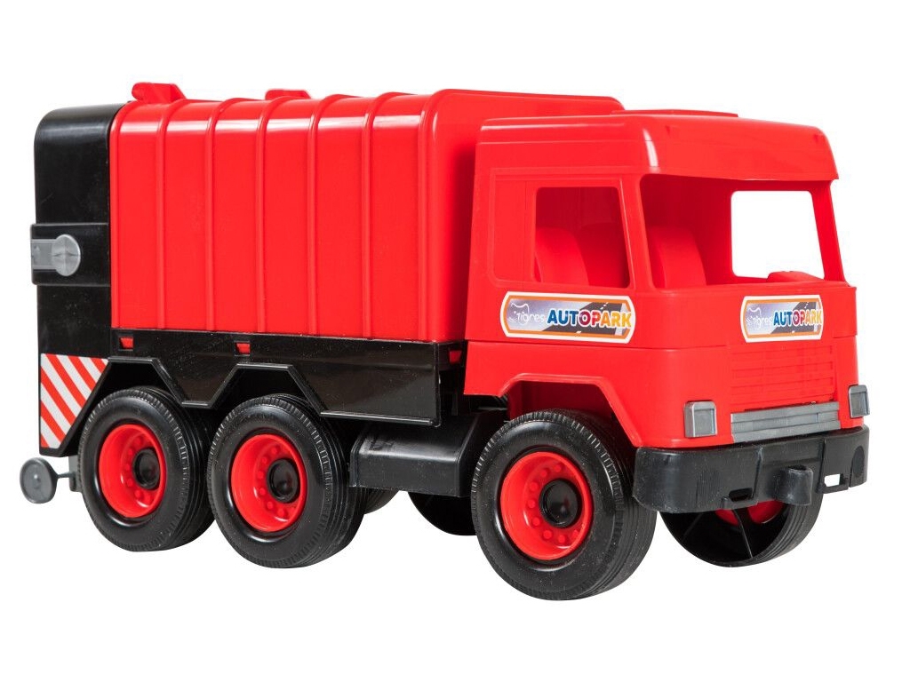 Авто Middle truck сміттєвоз червоний в коробці. Tigres 39488