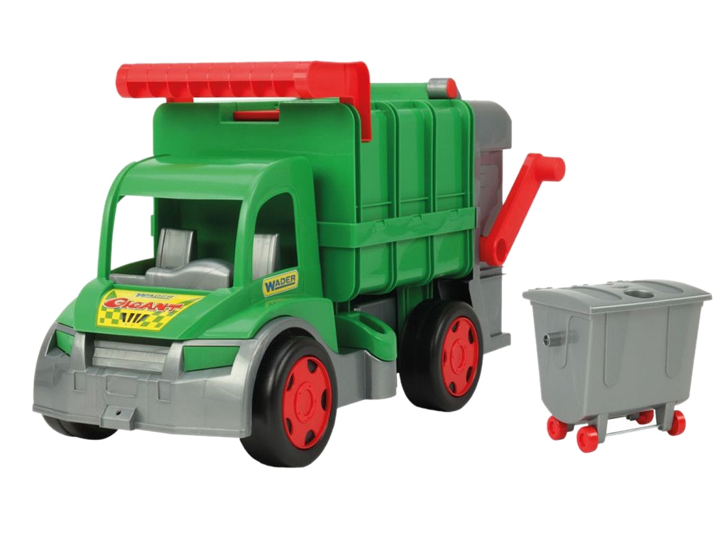 Машинка мусоровоз Wader 67015 Гигант Фермер с контейнером 65 см