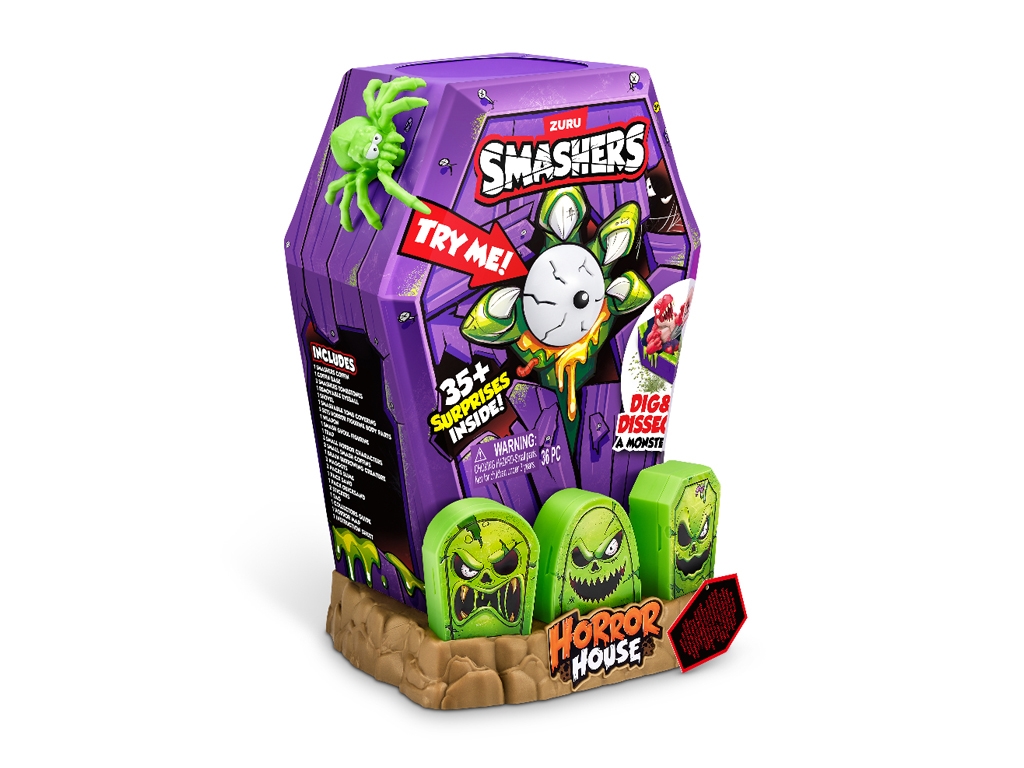 Игрушка-сюрприз с аксессуарами Horror House-Large Zombie. Smashers 74124B