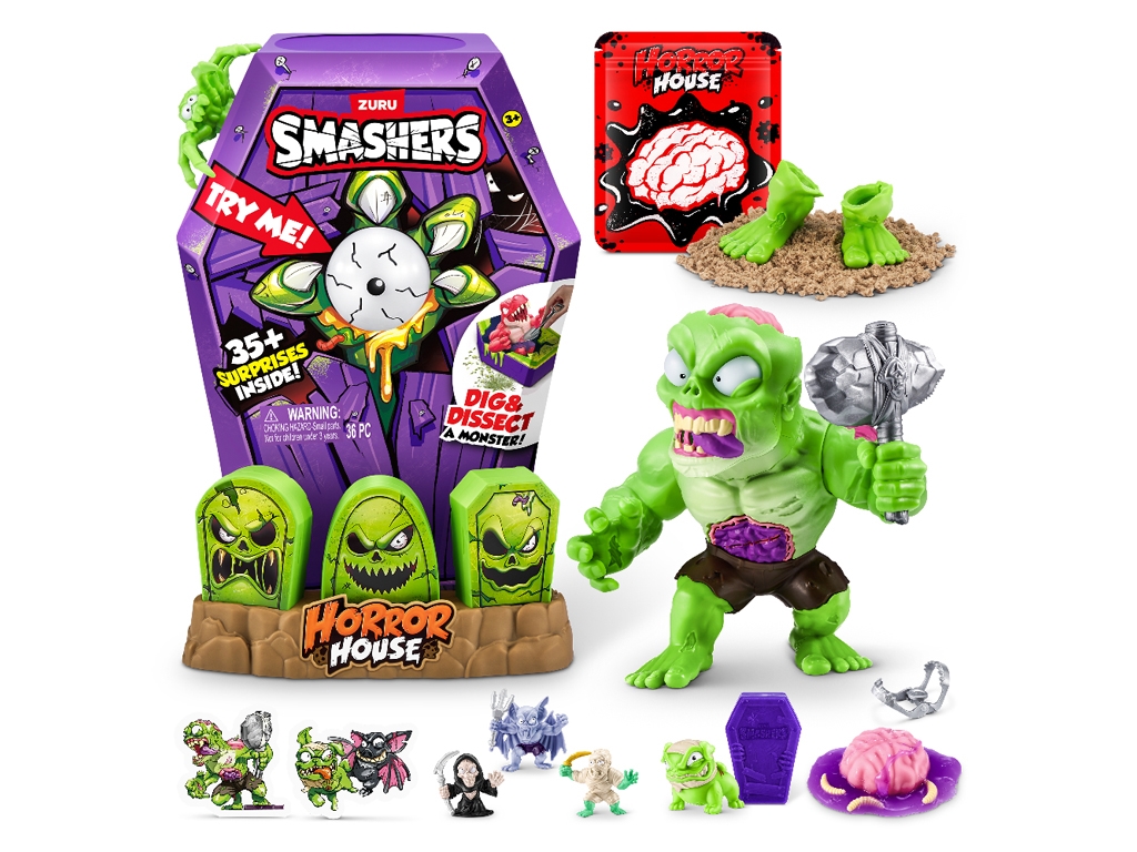 Игрушка-сюрприз с аксессуарами Horror House-Large Zombie. Smashers 74124B